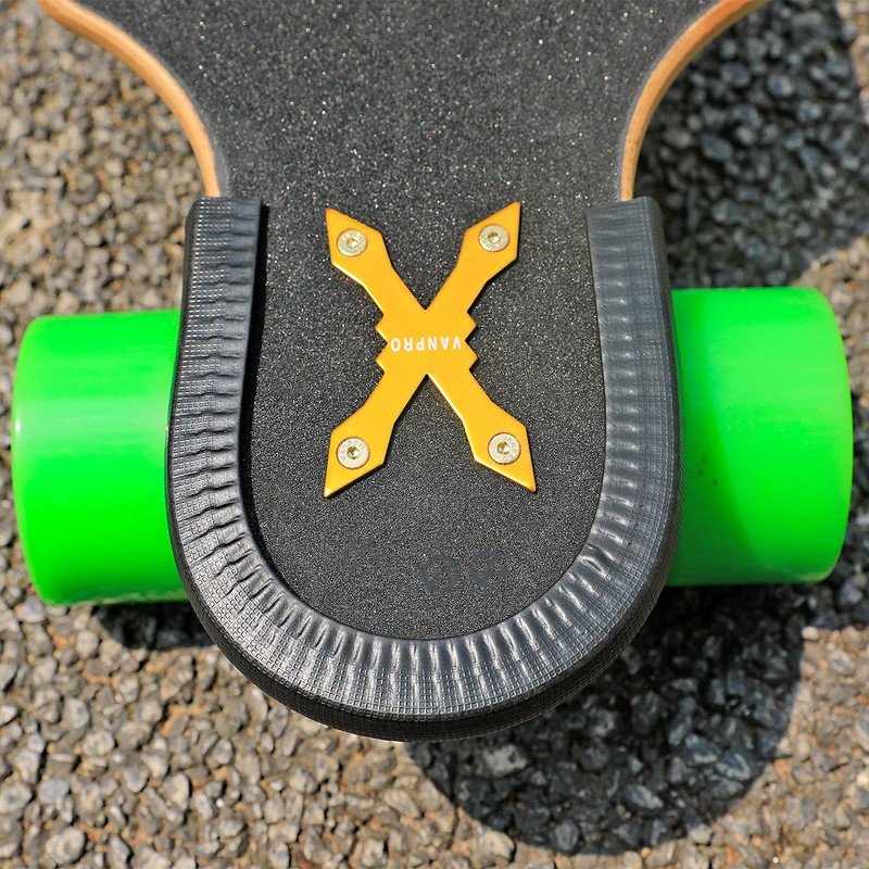 VanPro Skateboard Longboard Deck Guard Protector, Rubber Edge Guard, Edge