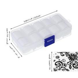 PACKOVE Black and White Lace Nail Stickers with 2 Boxes Storage Box 20 Rolls Easy Transfer Women Nail Art Design Party Holiday Finger Tips Decoration