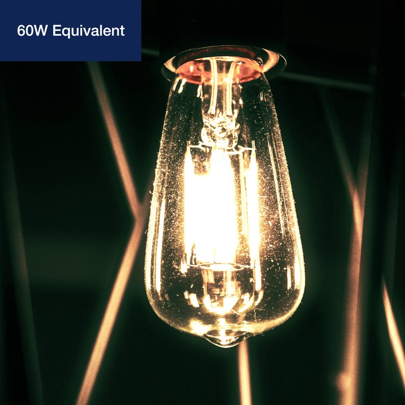 FLSNT 7W LED Edison Bulbs, 60W Equivalent, 90+ High CRI,