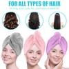 OWLMATE Pack of 4 Microfibre Hair Towels, Microfibre Towels, Hair