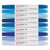 Talens Pantone Marker Set of 9 Blue Dual Tip Pen