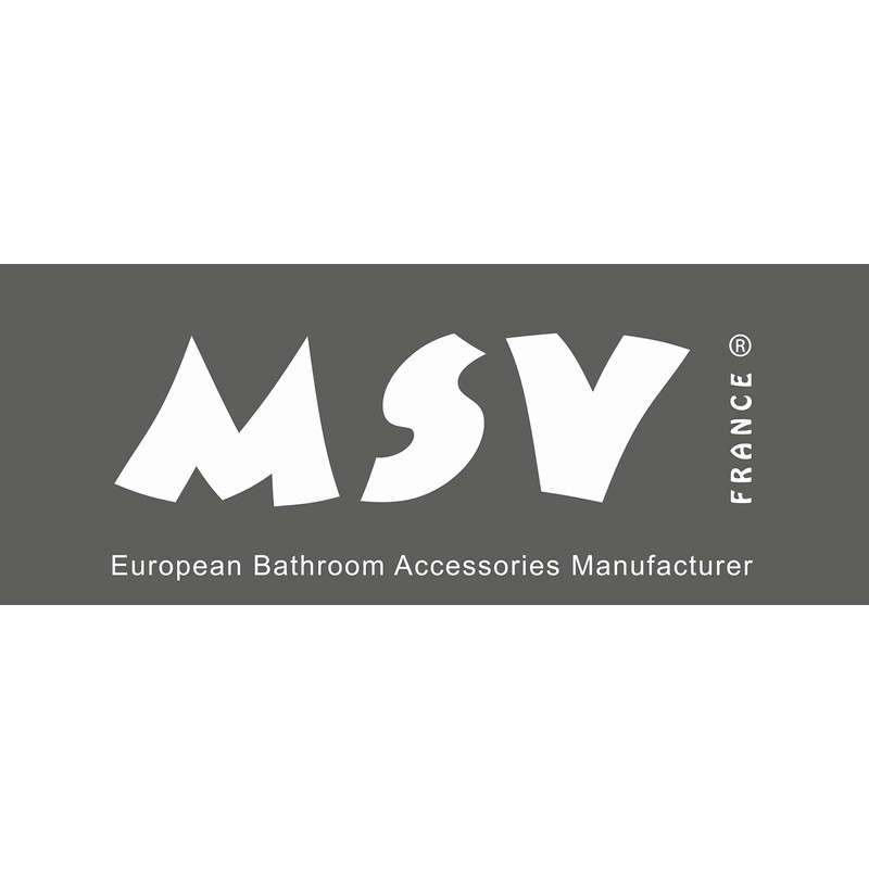 MSV Anti-Mould Shower Curtain - Anti-Bacterial, Washable, Waterproof, Polyester, 180