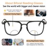 Myfeasy Bifocal Photochromic Reading Glasses Anti Blue Light UV Protectionoutdoor