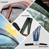 YQAUTEC Window Visors Rain Guards Shield for 2009-2014 Nissan Murano,