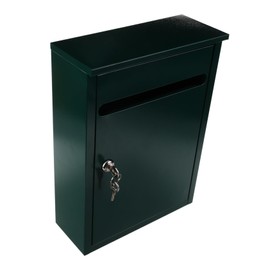 Homoyoyo Box Office Mailbox Iron Sheet Spray Paint Letter Mailbox Green Mailbox Wall Mount Outside Wall Mounted Mailbox