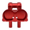 YHMTIVTU Red 10" Risers Clamp Gauge Housing For Harley Road