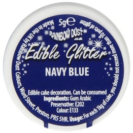 Rainbow Dust Edible Glitter Navy Blue