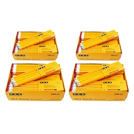 SKKSTATIONERY Pre-sharpened Pencils, Pencils Sharpened with Eraser top, 2 HB Pencil, 144/box.
