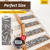 JSEI Stair Treads for Wooden Steps with 3D Leaf Pattern,