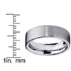 Tungsten Carbide Men's Brushed Wedding Band Ring Comfort Fit 6MM