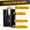 DELSWIN 4-Digit Combination Lock Outdoor Padlock - Heavy Duty Locker
