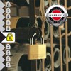 Master Lock 140EURT Pack of 2 Key Padlocks with Brass