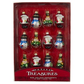 Kurt Adler 12 Piece Petite Treasures Glass Ornament Set