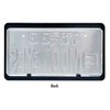 BONNE ETOILE MOONEYES Black License Frame, White, MG060BKMOW, Set of