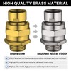 Shower Head Swivel Ball Adapter, Shower Connector Ball Joint, Solid