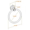 Design House 558155 Alta Bay Towel Ring, Brushed Nickel