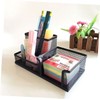 DOITOOL Metal Mesh Desk Organizer Compartment Storage Case for Office