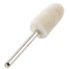 Toolso 20 PCS Mandrel Mounted White Conical Felt Bob Polishing
