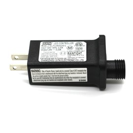 8 Mode Light LED Transformer 24V LED Controller Class 2 Power Supply, Low Voltage Transformer US Plug Adapter Replacement for String Light, not Fit for 8 Mode with Control Box and 1 Mode String Light