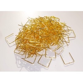 250 Medium Size Brass Gold Diamond Clasps Metal Chandelier Light Links for Making Chains of Garlands Crystals Drops Lamp Parts Components Lighting Restoration or Crafts Beading by Seear Lights