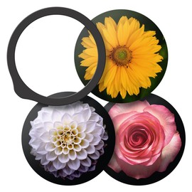 DocCheck Thïngs Drums Stethoscope Diaphragm Sets for Littmann® Classic III™ and Cardiology IV™, Printed with Motif, 3 Membranes (Flowers)