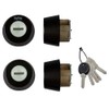 LIXIL (rikusiru) TOSTEM Door Lock Set (Miwa DN Cylinder) Black Z – 1 a3 – Dhyd