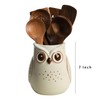 SOCOSY Owl Ceramic Kitchen Utensil Holder For Countertop, Cooking Utensil