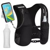 Lightweight Running Hydration Vest with 500ml Soft Flask & Phone