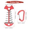 TIXIPEM Fishbone Deck Anchor Pegs with Buckles [10PCS] - Aluminium