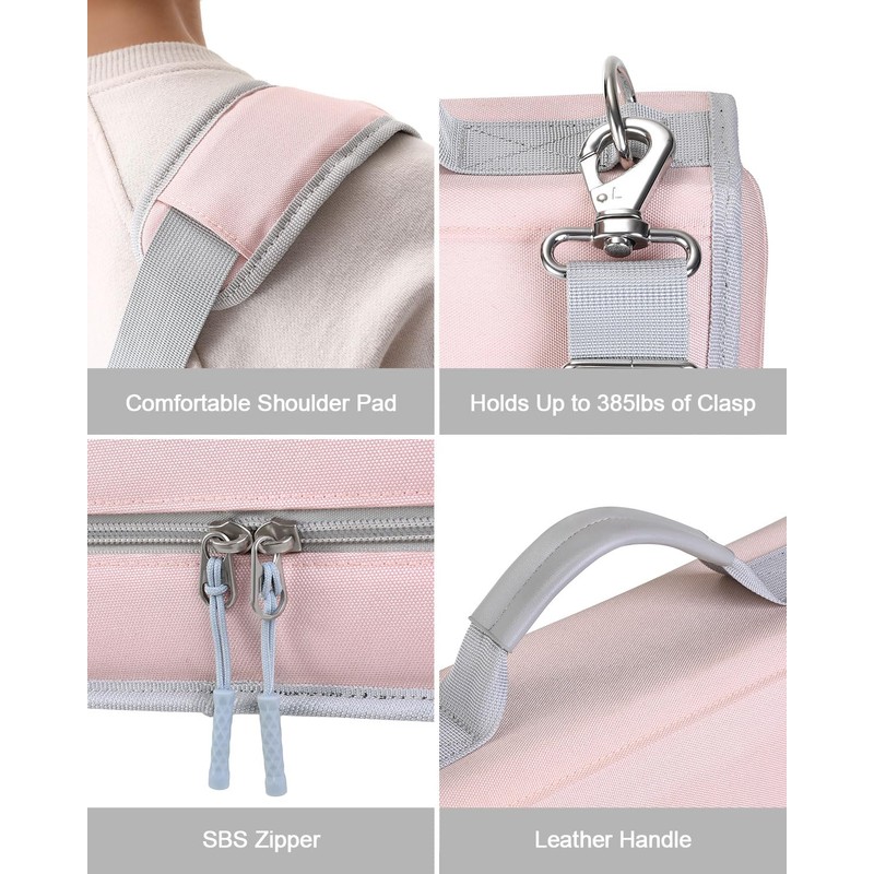 Banero 3" D-ring Zipper Binder with 700+ Sheets Capacity, 3-ring