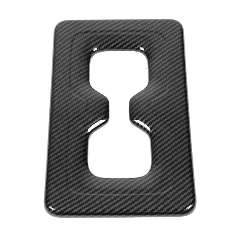 Rear Water Cup Holder Frame Cover Trim Carbon Fiber Look