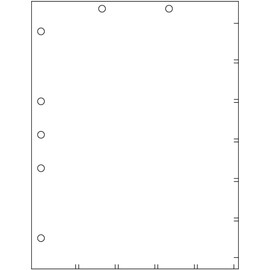 Tabbies Medical Healthcare Patient Chart Divider Sheets, 8-1/2"W x 11"H, White 110lb, 7-Hole Punched, 100 Sheets/Pack (52100)
