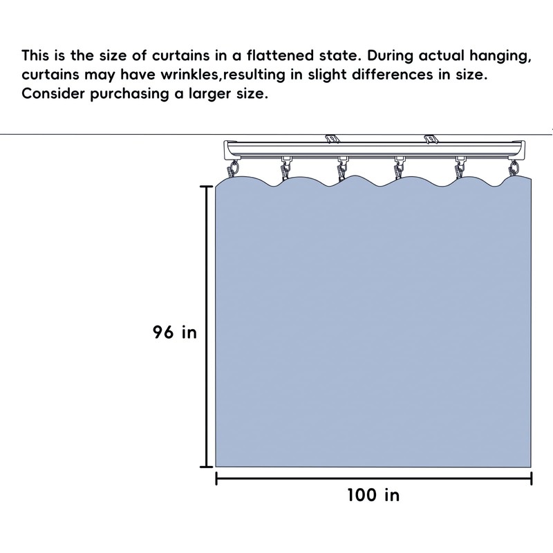 cbsroro Room Divider Curtains Ceiling Curtain Track Sets Blackout Curtains