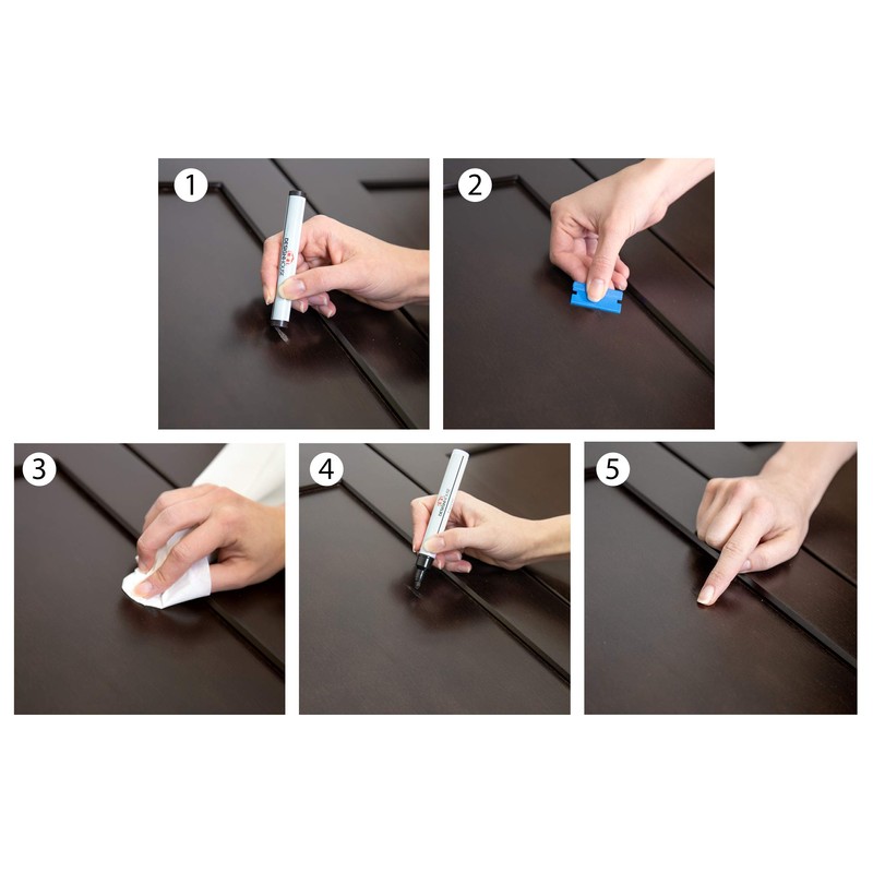 Cabinet Paint Touch-Up Repair Kit for Kitchen or Bath, Espresso