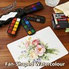 kander 30 Color Watercolor Paint Set with Detail Paint Brushes