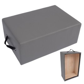 Curtainboro Pilates Sitting Box for Pilates Reformer,Pilates Equipment for Home Gym and Professional Studio Use, Pilates Reformer Accessory for Pilates Exercises Grey
