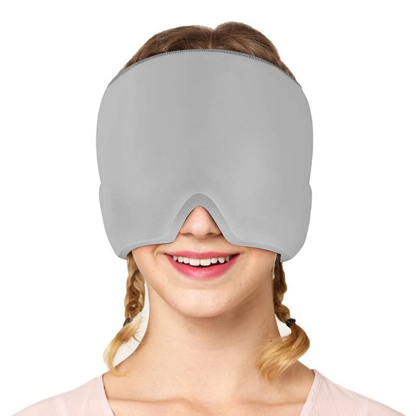 Tyuodna Migraine Mask, Stretchy Migraine Hat, Reusable Ice Cap Headaches,