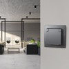 Flush-Mounted Socket IP44, All-in-One, Series ET-1 Anthracite