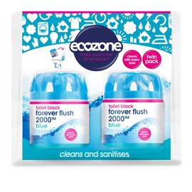 Ecozone Ecozone Forever Flush 2000 Toilet Block Twin Pack,blue