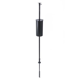 Birds Choice Pole KIT 1 Flange Bird Feeder, 60-Inch, Black