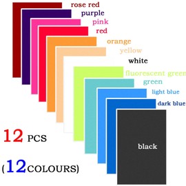 12 Pcs Correction Lighting Gels Sheets, Colored Film Transparent Light Color Gels for Photography Led Reading Photo Studio Flashlight Video (16X20Inches)
