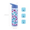 Smash Water Bottle with Straw 700ml Blue Cherry