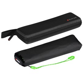 Knirps US.050 Pocket Umbrella Ultra Light Slim Manual in Case, Neon Black