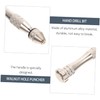 SHINEOFI 1Set Precision Hand Drill Bit Alloy Manual Punch Drill