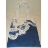 Bobbi Brown Blue White Wave Tote Bag NEW Cotton Canvas
