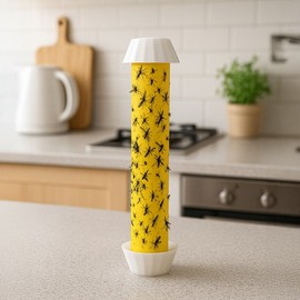 Fruit fly trap sticky extermination flying insects flies moths fleas flies bugs fly sticks Yellow 2ea