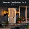 NUOBESTY Dollhouse Wall Lights Battery Operated 1:12 Scale Miniature Led