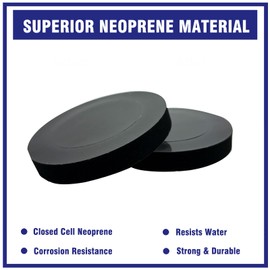 2 Pcs Z1210-57 Wall Hung Toilet Gasket Replacement, Neoprene Gasket Fits Wall Hung Toilet Back Outlet Backflush Rear Discharge