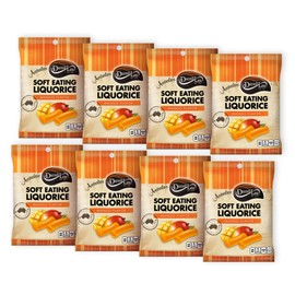 Darrell Lea Mango Soft Eating Liquorice, 7-Ounce Bags (Pack of 8)