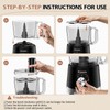 Food Processor and Vegetable Chopper 600W BPA Free 12-Cup Bowl,